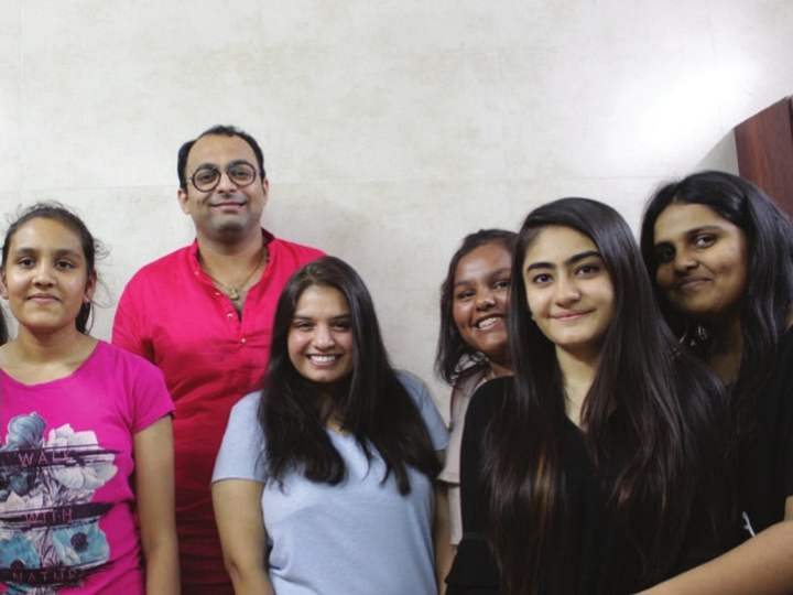 Sagar Sir with a passing batch